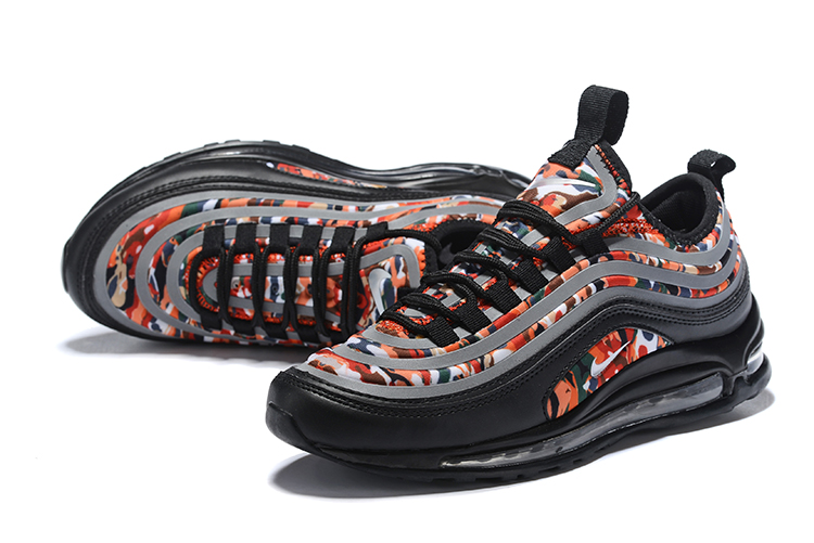 2019 Men Nike Air Max 97 Colorful Orange Black Grey Shoes